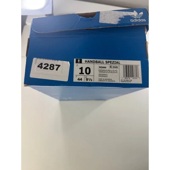 Adidas Handball Spezial Energy Green Pure Sulfar Suede Mesh Sneakers Mens 10 New - Picture 9 of 9